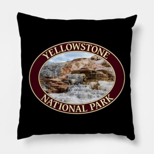 Mammoth Hot Springs at Yellowstone National Park, Wyoming Pillow