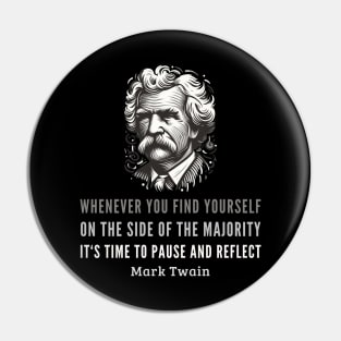 Embracing Individuality: Mark Twain's Insightful Words Pin