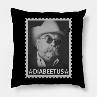 Diabeetus Stamp BW Pillow