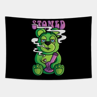 Stoned Weed Bear Tapestry