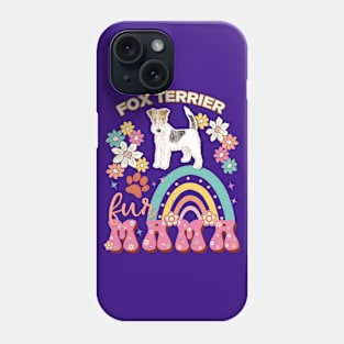 Wire Haired Fox Terrier Fur Mama, Wire Haired Fox Terrier For Dog Mom, Dog Mother, Dog Mama And Dog Owners Phone Case