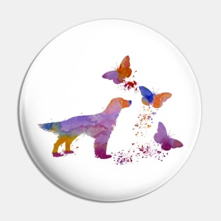 English Setter Art Pin