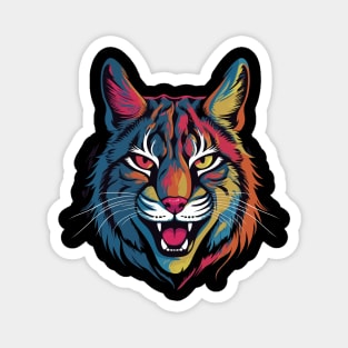 American Bobcat Smiling Magnet