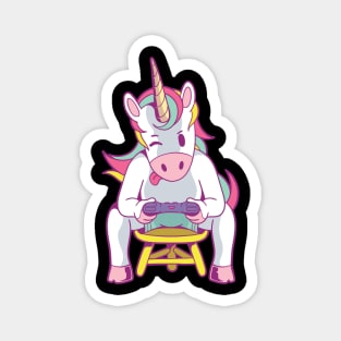 unicorn gamer - games lover Magnet