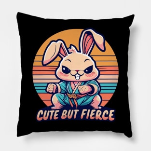 Cute But Fierce Rabbit/Bunny! Pillow