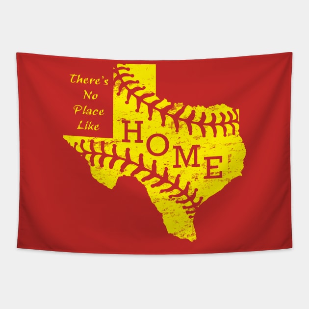 Vintage Home Texas State Softball Fastpitch Original Tapestry by TeeCreations