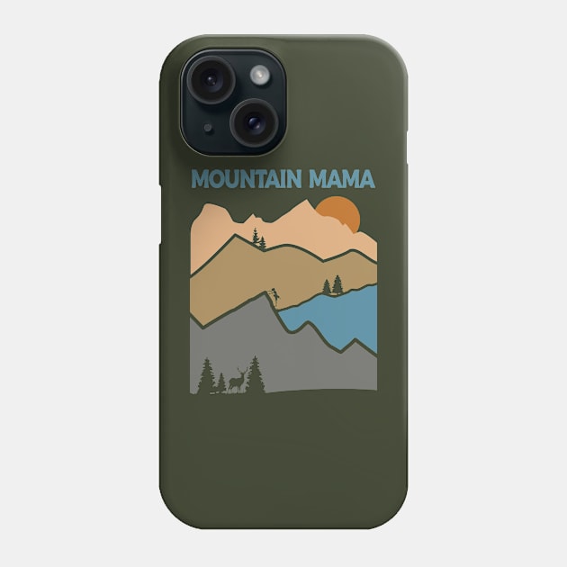 Mountain Mama Phone Case by Blended Designs