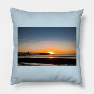 North Sea sunrise at the mouth of the River Blyth Pillow