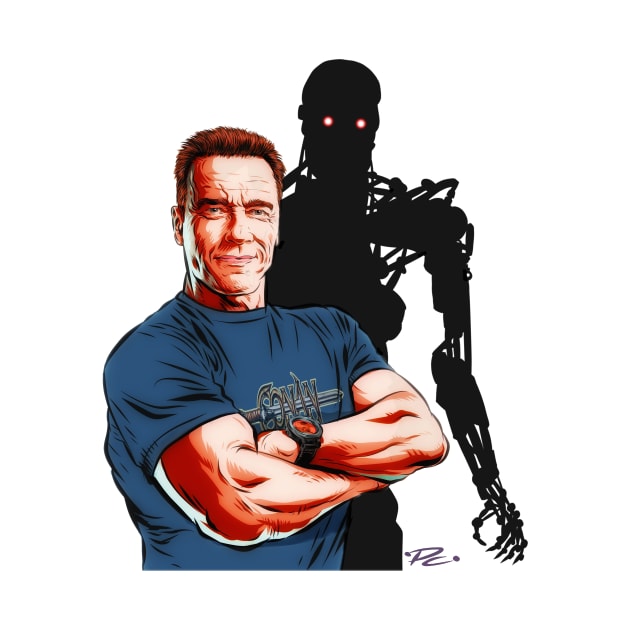 Arnold Schwarzenegger - An illustration by Paul Cemmick by PLAYDIGITAL2020