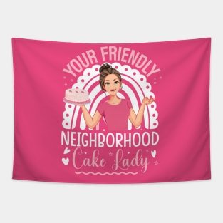 Your friendly neighborhood cake lady - a cake decorator design Tapestry