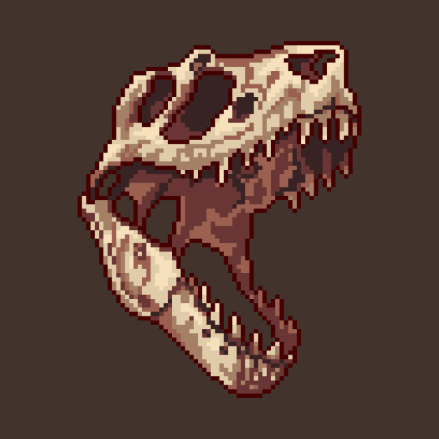 Tiny T-Rex skull by Ashdoun