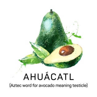 Avocado Ahyacatl in Watercolour T-Shirt