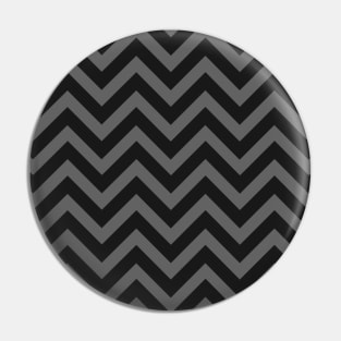 Grey and Black Chevron Zig Zag Pin