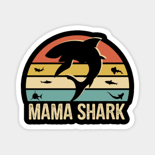 Mom Shark Fish Lover Birthday Mommy Magnet