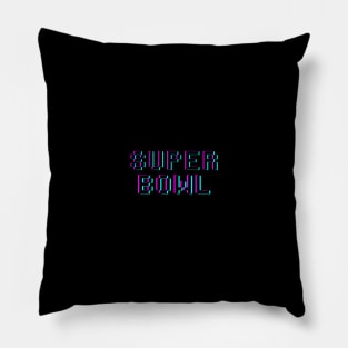 Super Bowl Showdown Typography Tee Pillow