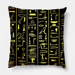 Hieroglyphic Letters Pharaohs Ancient Egypt Egyptology Gift Pillow