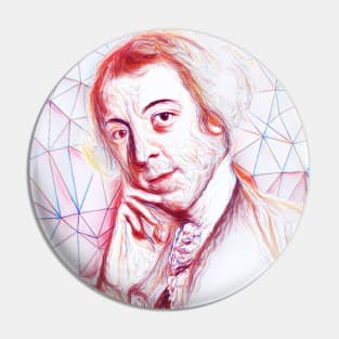 Horace Walpole Portrait | Horace Walpole Artwork | Line Art Pin