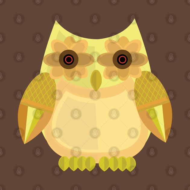 Harvest Owl - Yellow by adamzworld