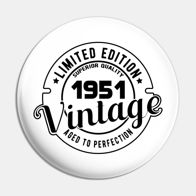 1951 VINTAGE - 70Th BIRTHDAY GIFT Pin by KC Happy Shop