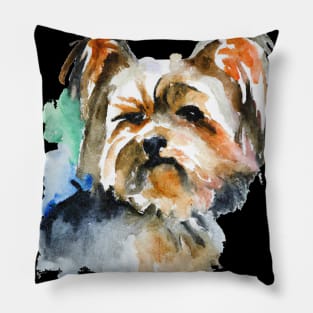 Yorkshire Terrier Watercolor - Gift For Dog Lovers Pillow