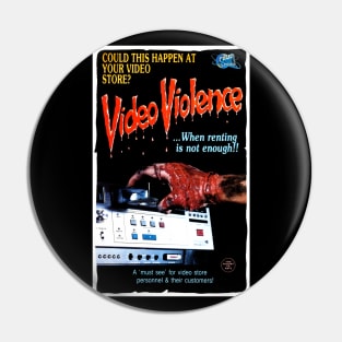 Video Violence VHS (1987) Pin