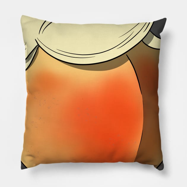 It’s A Bigly Peach Pillow by ArtOfJHammond