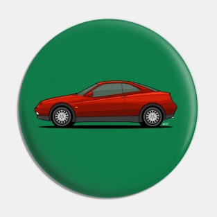 Alfa GTV side profile drawing Pin