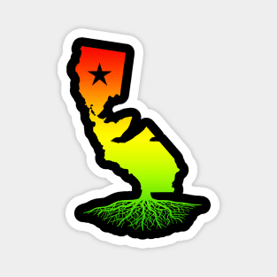 California Roots (Rasta surfer colors) Magnet