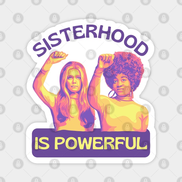 Gloria Steinem and Angela Davis Portrait Magnet by Slightly Unhinged