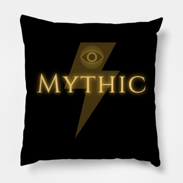 Mythic Logo Pillow by Mythic Podcast Designs