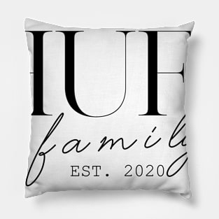 Huff Family EST. 2020, Surname, Huff Pillow