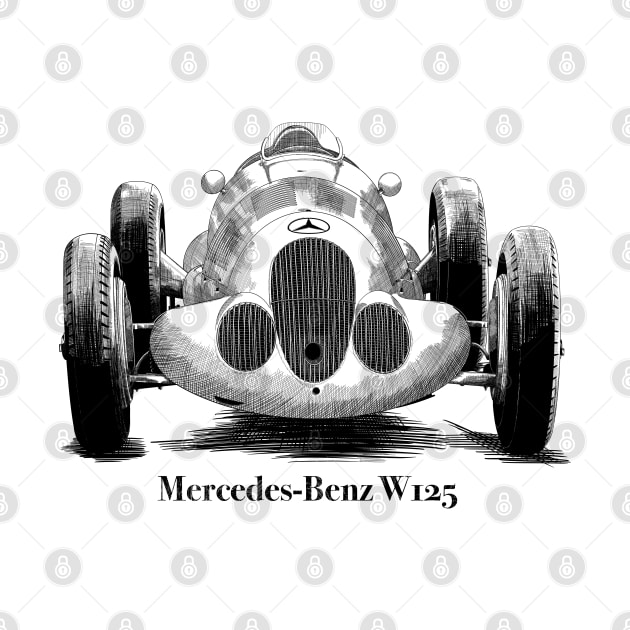 Mercedes-Benz W125 Racing Car by AlexBook