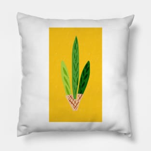 Lulav Yellow Gold Print Pillow