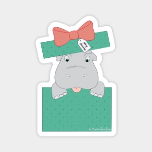 I Want a Hippopotamus for Christmas, Pastel © GraphicLoveShop Magnet