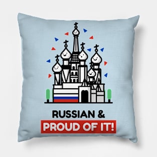 Russian and Proud of It - Cute and Funny Pillow