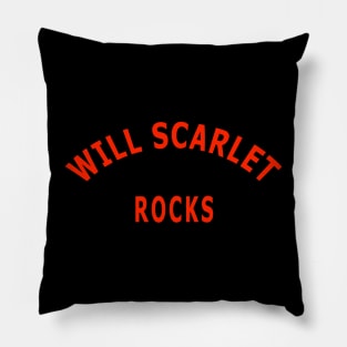 Will Scarlet Rocks Pillow