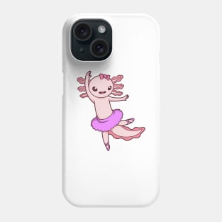 Comic Axolotl dances ballet - Ballerina Phone Case