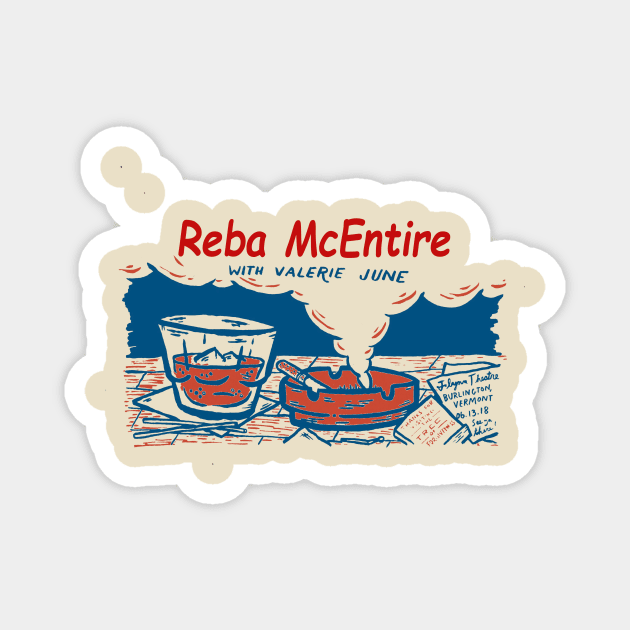 Reba Vintage Magnet by Animal Paper Art