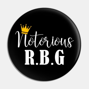 Notorious RBG Feminist for Ruth Bader Ginsburg Fan Pin