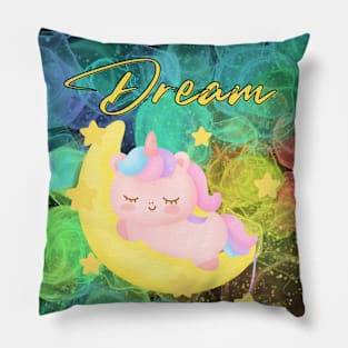 Dreaming unicorn Pillow