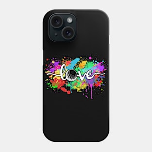 Golf Love Colorful Typography Art Golfer gift Phone Case