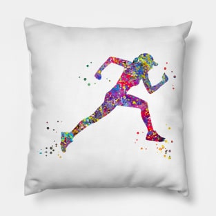 Female runner Pillow