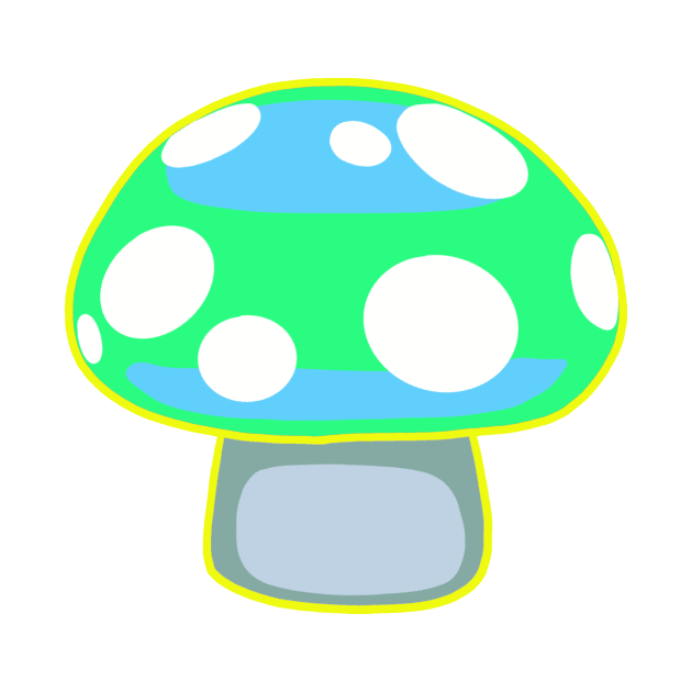 Green Mushroom by Nerdpins