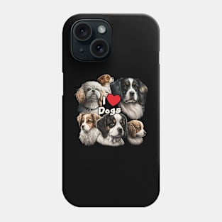 I love doggos collage Phone Case