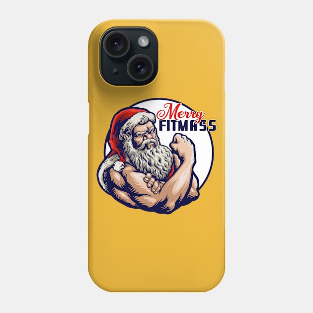 Strong Santa - Merry Fitmass Phone Case by Acid_rain