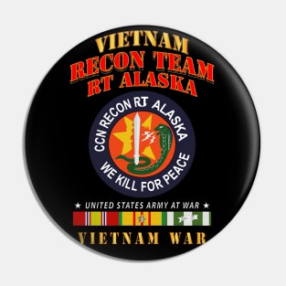 Recon Team - RT Alaska - Vietnam War w VN SVC Pin