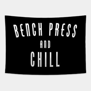 Bench Press And Chill Tapestry