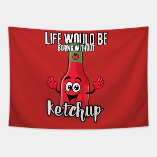 Ketchup Tomato Character Tapestry