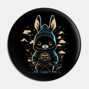 Cute Rabbit Ninja Pin