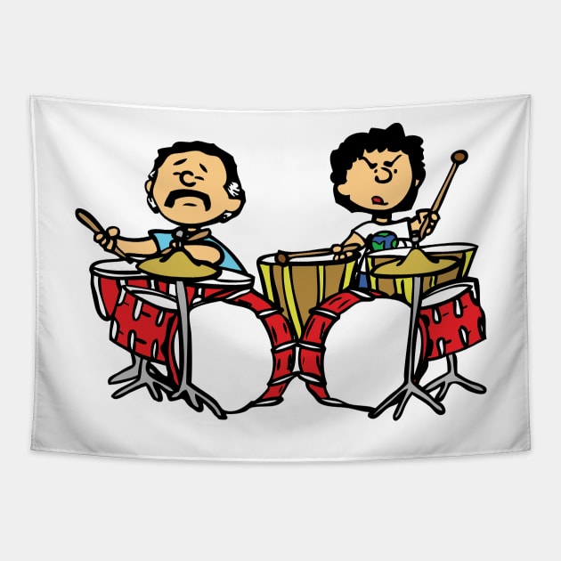 Rhythm Devils and Peanuts mashup (Gratenuts) Tapestry by HandEyeStudio